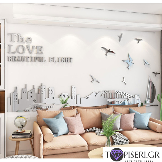 3D Wall Sticker The Love 2 - Tapiseri.GR
