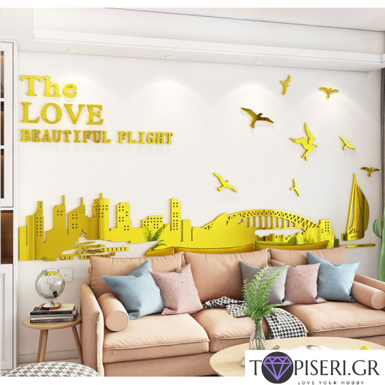 3D Wall Sticker The Love 2 - Tapiseri.GR