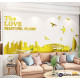 3D αυτοκόλλητο τοίχου The Love 2
