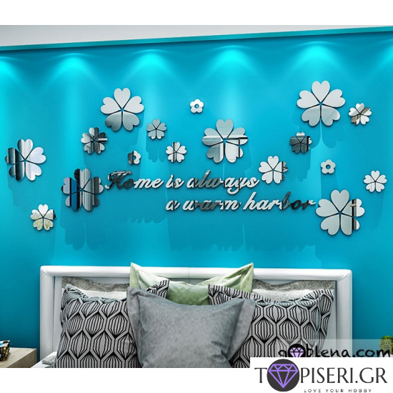 3D Wall Sticker Flowers 12 - Tapiseri.GR