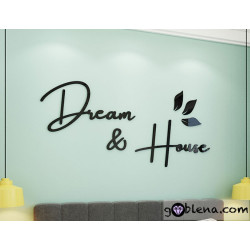 3D αυτοκόλλητο τοίχου Dream & House