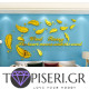 3D Wall Sticker Feather 5 - Tapiseri.GR