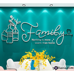 3D αυτοκόλλητο τοίχου Family 6 3D αυτοκόλλητο τοίχου Family 6