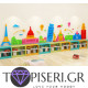 Kids 3D Wall Sticker City - Tapiseri.GR