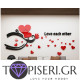 3D Wall Sticker Love Each Other - Tapiseri.GR