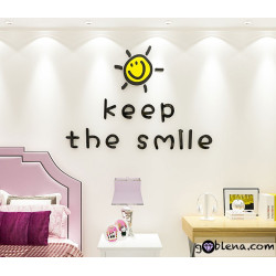 Παιδικό 3D αυτοκόλλητο τοίχου Keep the smile
