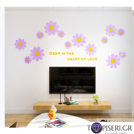3D Wall Sticker Heart Of Love - Tapiseri.GR