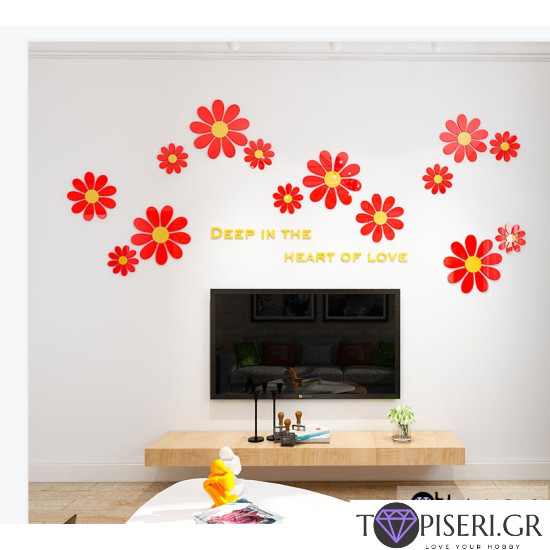 3D Wall Sticker Heart Of Love - Tapiseri.GR