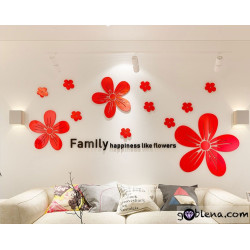 3D αυτοκόλλητο τοίχου Family 7 3D αυτοκόλλητο τοίχου Family 7