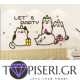 Kids 3D Wall Sticker Kittens 9 - Tapiseri.GR