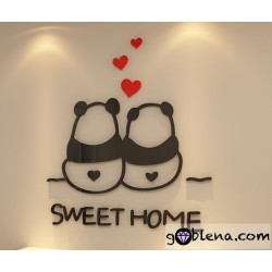 Παιδικό 3D αυτοκόλλητο τοίχου Sweet home