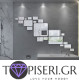 Mirrored 3D Wall Sticker Rectangles - Tapiseri.GR Mirrored 3D Wall Sticker Rectangles - Tapiseri.GR