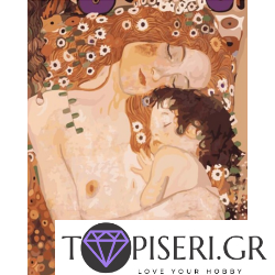Diamond Painting Mother And Child By Gustav Klimt