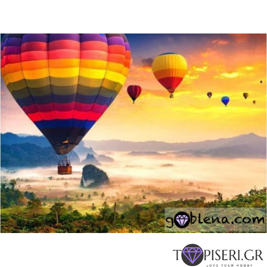 ECO Diamond Painting Flying Balloons - Tapiseri.GR