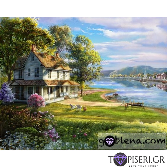 ECO Diamond Painting Lodge Near The Lake - Tapiseri.GR ECO Diamond Painting Lodge Near The Lake - Tapiseri.GR