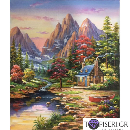 ECO Diamond Painting Cottage - Tapiseri.GR