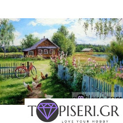 ECO Diamond Painting Chickens In The Village