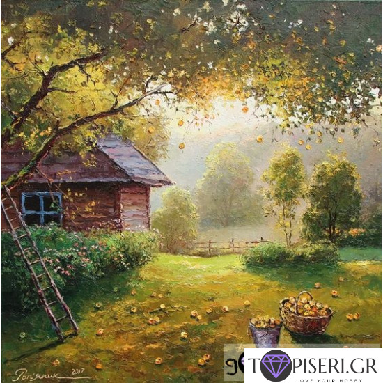 ECO Diamond Painting Picking Of Apples - Tapiseri.GR