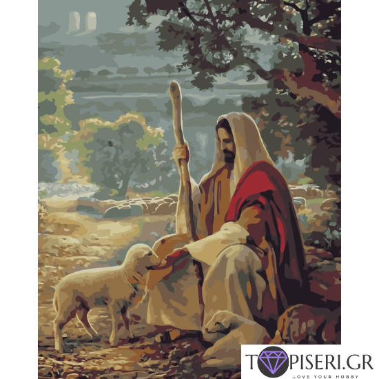 Painting By Numbers Jesus 2 - Tapiseri.GR Painting By Numbers Jesus 2 - Tapiseri.GR