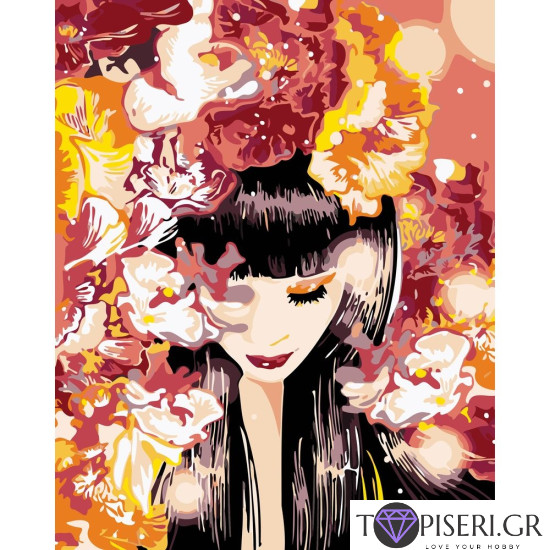 Painting By Numbers Geisha - Tapiseri.GR