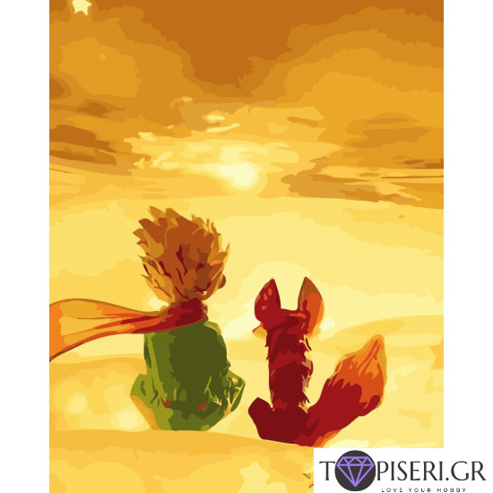 Painting By Numbers The Little Prince And The Fox - Tapiseri.GR