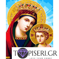 Painting By Number Virgin Mary And The Child 3