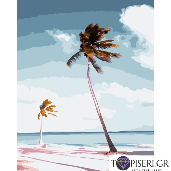 Painting By Numbers Palms - Tapiseri.GR