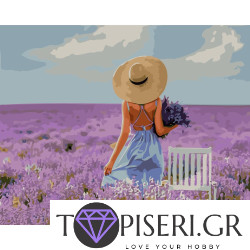 Painting By Numbers Girl In The Lavender