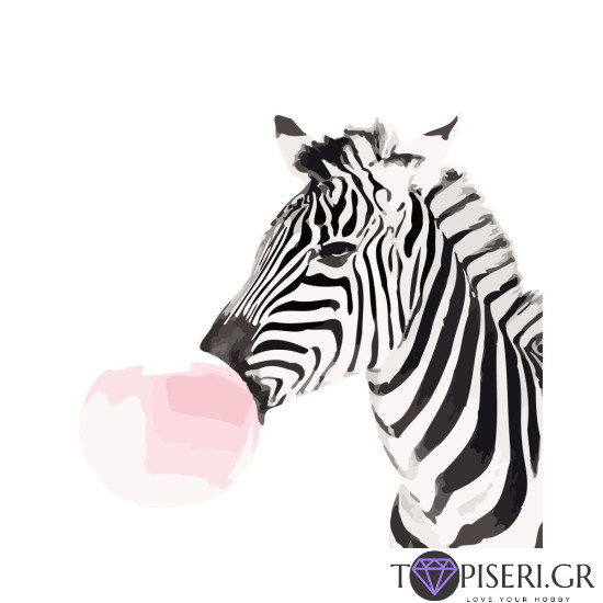 Painting By Numbers Zebra - Tapiseri.GR