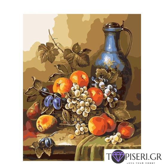 Painting By Numbers Still Life With Peaches - Tapiseri.GR