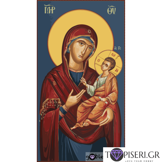Painting By Number Virgin Mary And The Child 8 - Tapiseri.GR