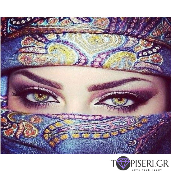 Painting By Numbers Arabian Eyes - Tapiseri.GR