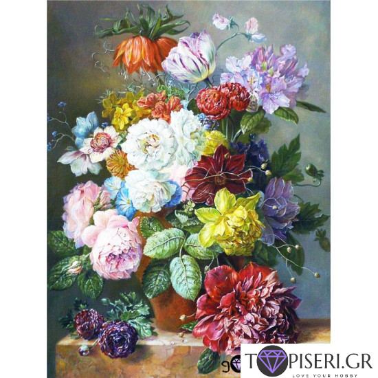 Painting By Numbers Colorful Bouquet - Tapiseri.GR