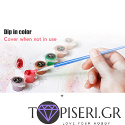 Painting By Numbers The Lady With Yorkies