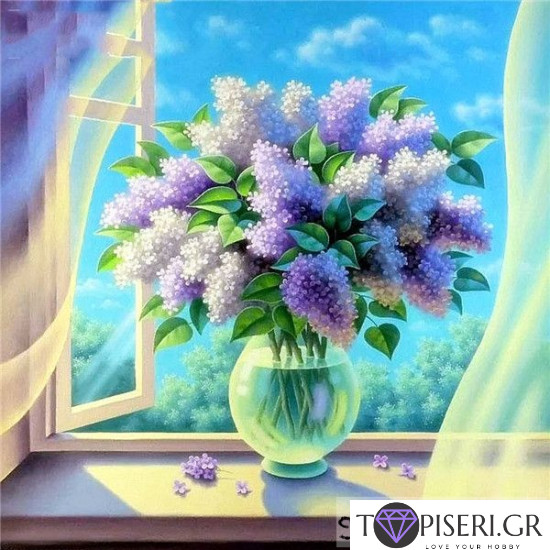 Painting By Numbers Bright Lilac - Tapiseri.GR