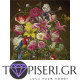Painting By Numbers Bouquet Of Flowers And Parrots - Tapiseri.GR