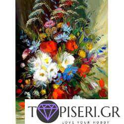 Painting By Numbers Beautiful Bouquet With Poppies
