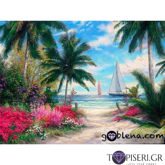Painting By Numbers To The Beach - Tapiseri.GR