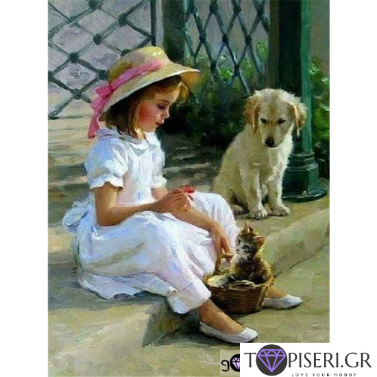 Painting By Numbers Love For Animals - Tapiseri.GR