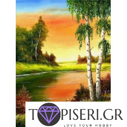 Painting By Numbers The Reflection Of Sunset