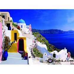Ζωγραφική με αριθμούς Πολύχρωμη Σαντορίνη