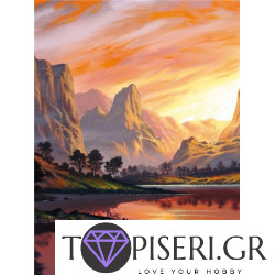 Painting By Numbers Deers By The River
