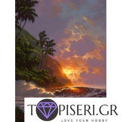 Painting By Numbers Sunset In Hawaii