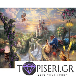 Diamond Painting Beauty And The Beast In The Castle