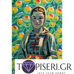 Painting By Numbers Woman With Apples From The Master
