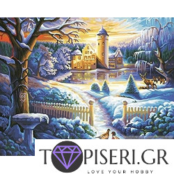 Diamond Painting Castle Trough The Winter