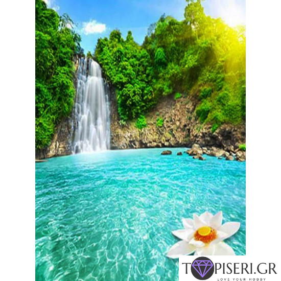 Diamond Painting Hawaiian Flower In The Water - Tapiseri.GR Diamond Painting Hawaiian Flower In The Water - Tapiseri.GR